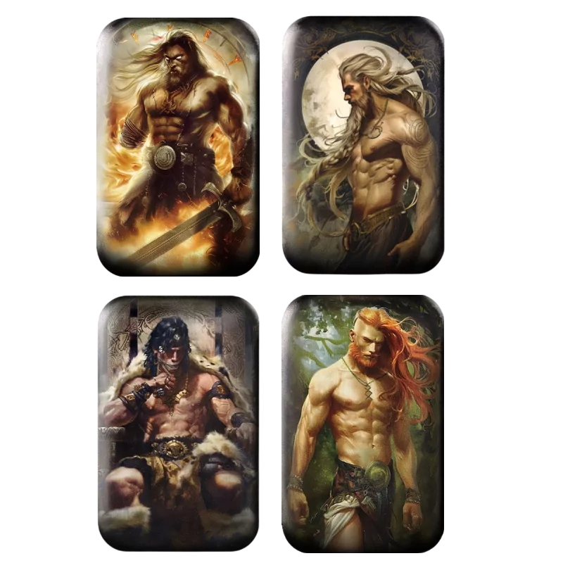 Gods - Baldur & Tyr & Freyr Silver Cast Bar Set 4 x 2 Oz