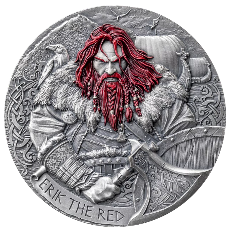 Way To Valhalla - Erik the Red Silver Coin 2 Oz 2024