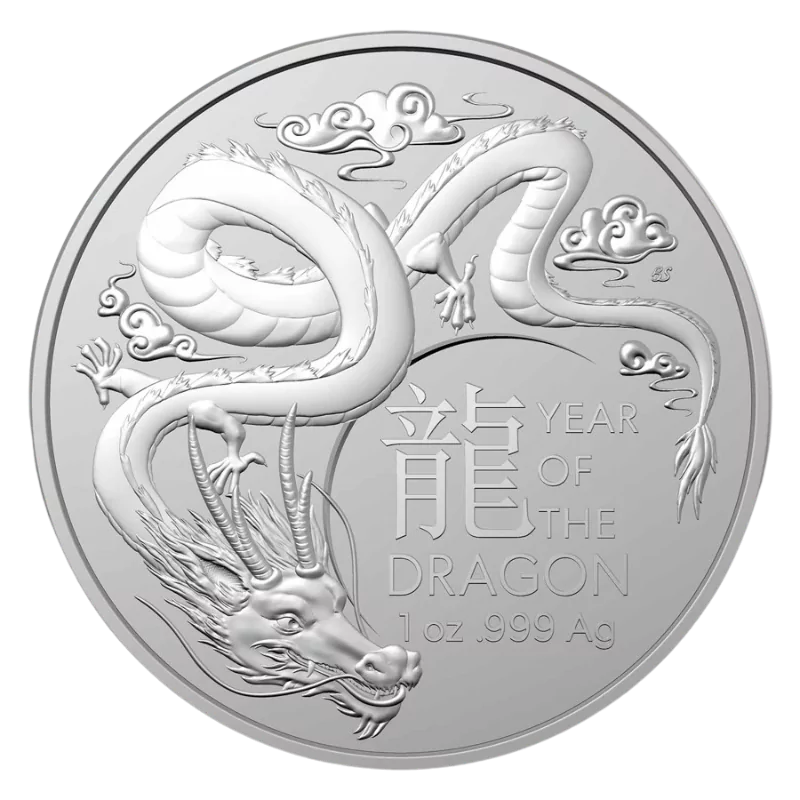 Australian Lunar lll – Year Of The Dragon Silver Coin 1 Oz 2024