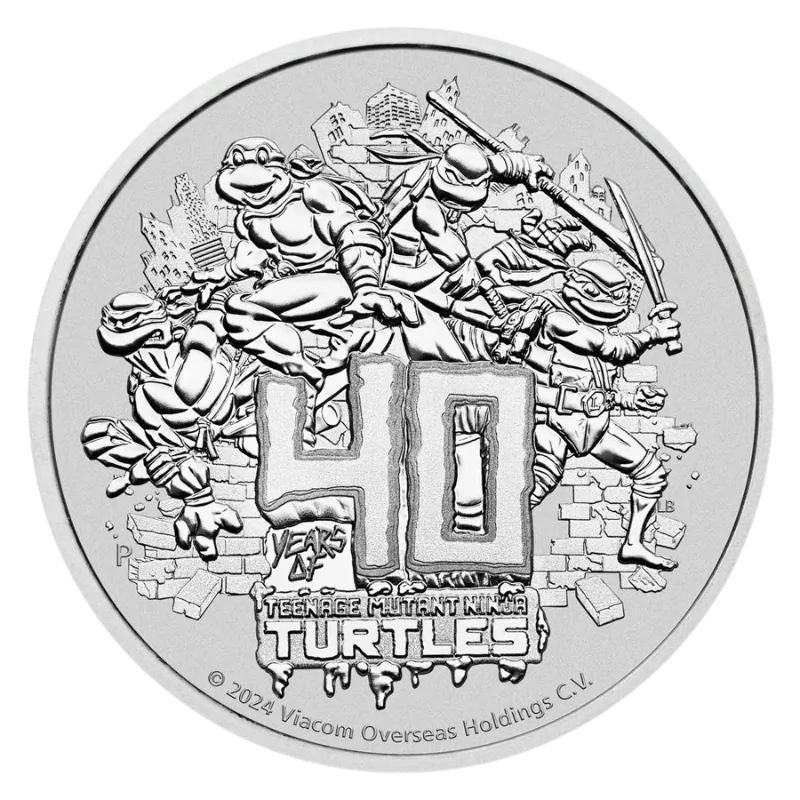 Teenage Mutant Ninja Turtles - 40th Anniversary Silver Coin 1 Oz 2024