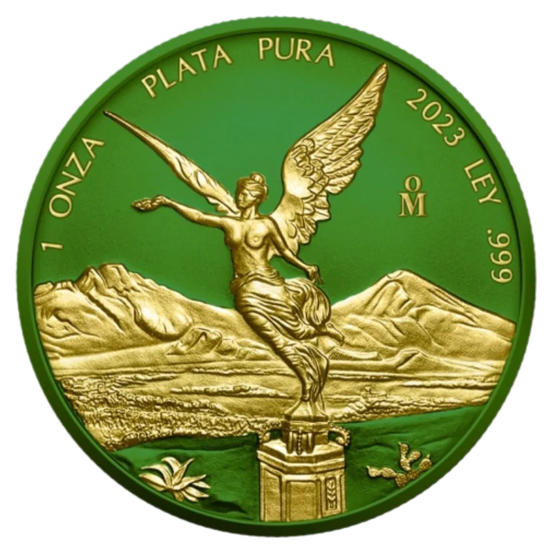 Libertad Space Metals Silver Green Coin 1 Oz 2024