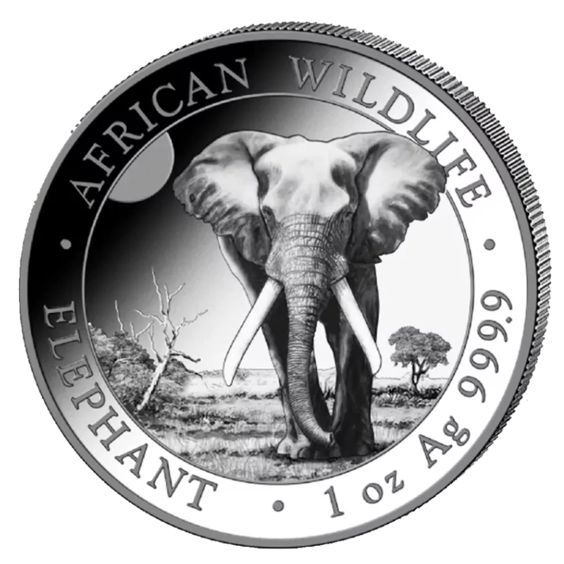 African Wildlife Elephant Silver Coin 1 Oz 2025