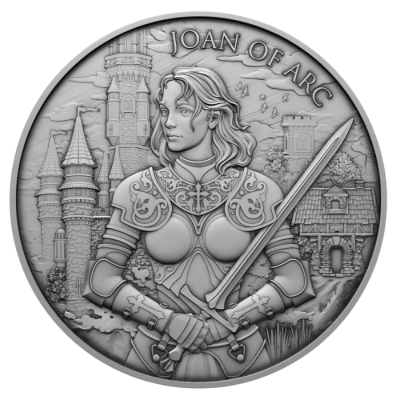 Legendary Warriors - Joan of Arc Silver Coin 1 Oz