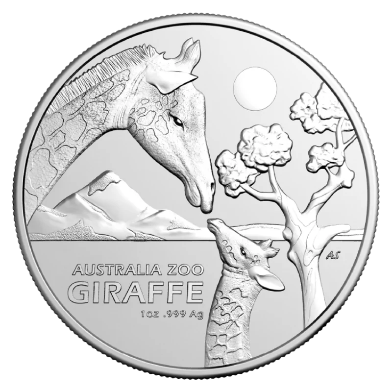 Australia Zoo - Giraffe Silver Coin 1 Oz 2024