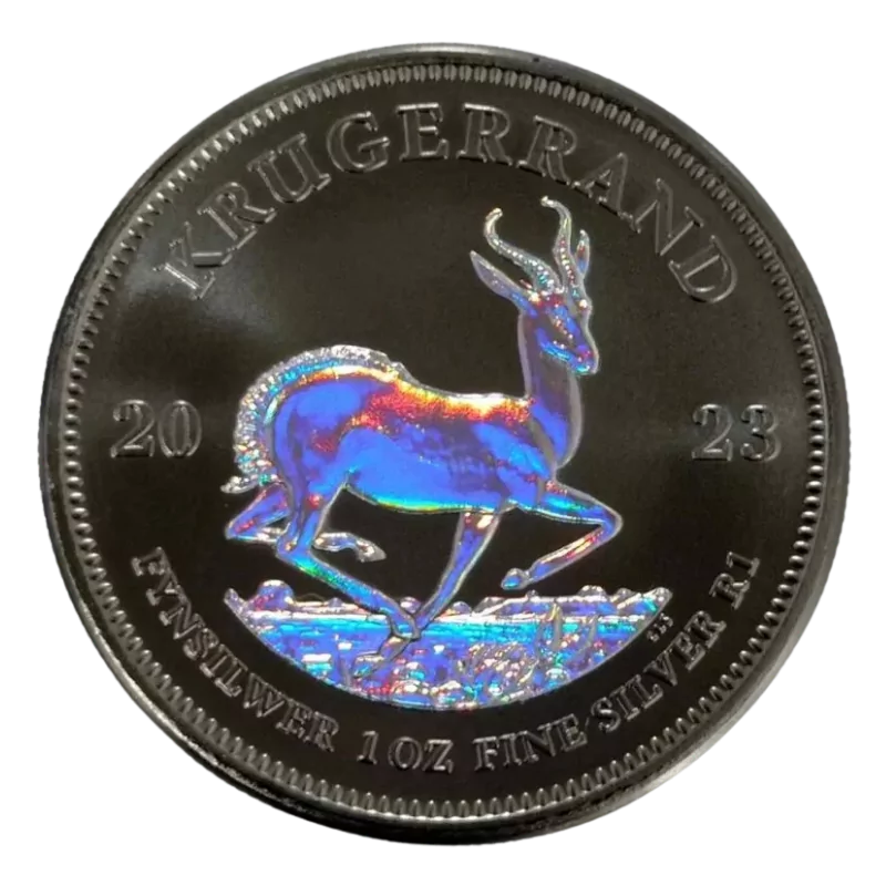 Krugerrand Silver Ruthenium Coin Hologram 1 Oz 2023