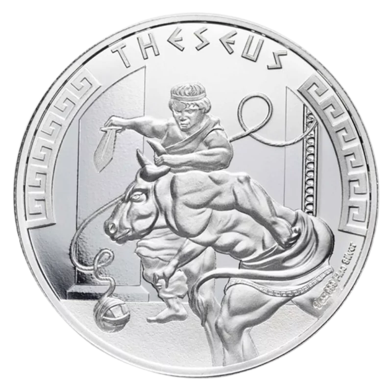 Heroes of Greek Mythology – Theseus Silver Coin 1 Oz 2024