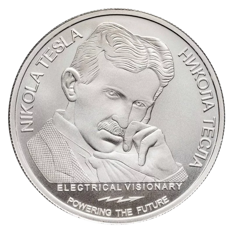 Nikola Tesla – Hydroelectric Power Silver Coin 1 Oz 2024