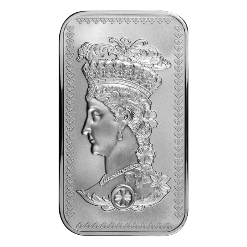 Britannia Gothic Crown Silver Bar 10 Oz 2024