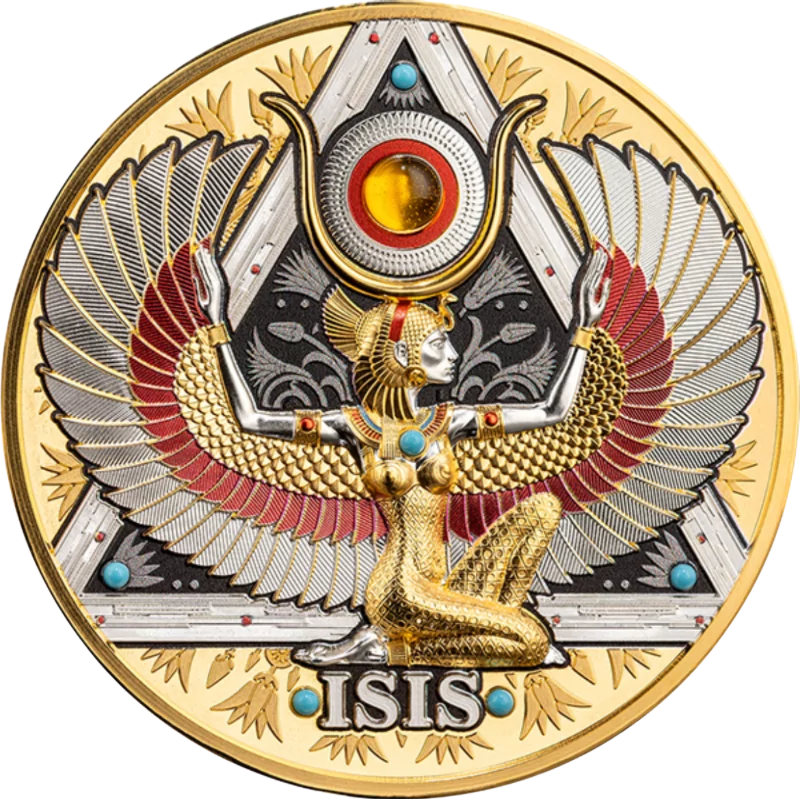 Gold Grandeur - Isis Silver Coin 5 Oz 2025