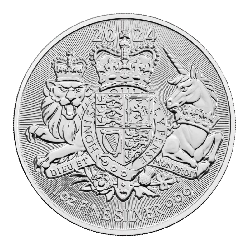 Britannia Royal Arms Silver Coin 1 Oz 2024