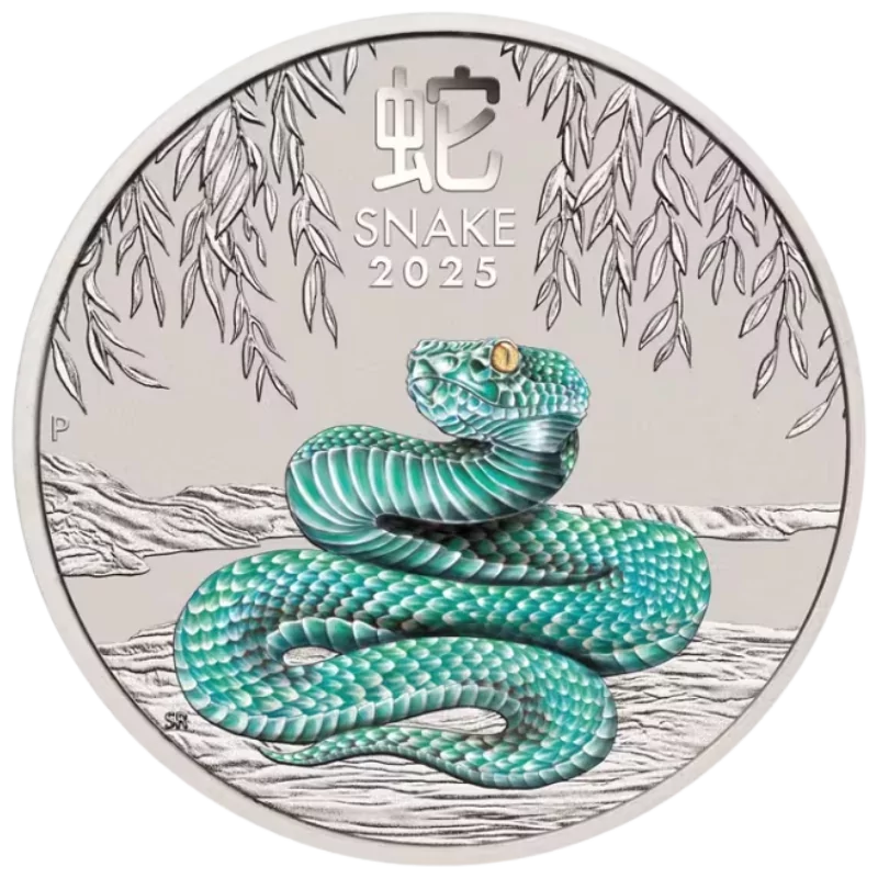 Australian Lunar lll – Year Of The Snake Silver Color Coin 1 Oz 2025