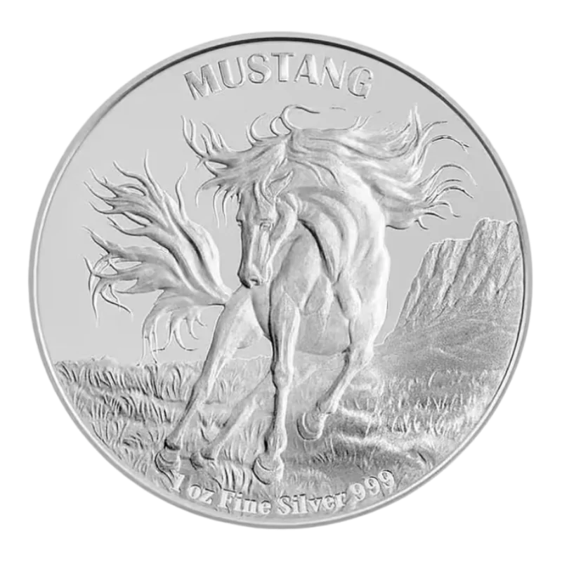 Mustang Silver Coin Proof-Like 1 Oz 2024