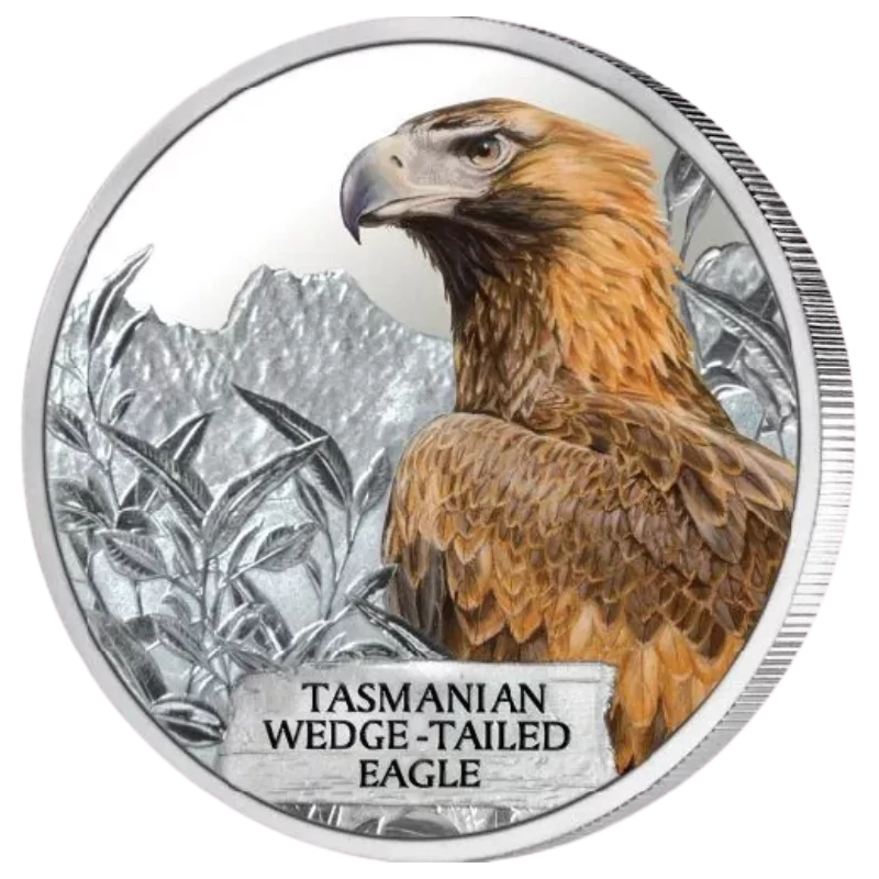 Endangered and Extinct - Tasmanian Wedge Tailed Eagle Silver Coin Proof 1 Oz 2012