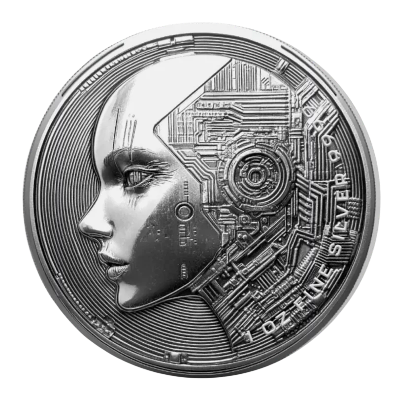 Chad AI Artificial Intelligence Silver Coin Proof-Like 1 Oz 2025