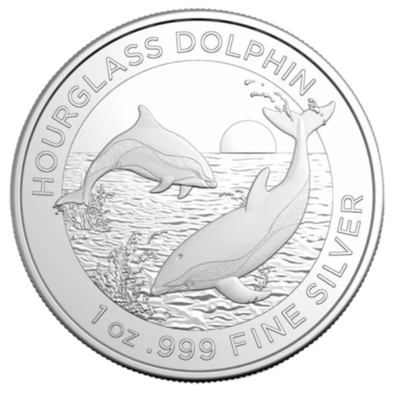 Australian Dolphin - Hourglass Dolphin Silver Coin 1 Oz 2024