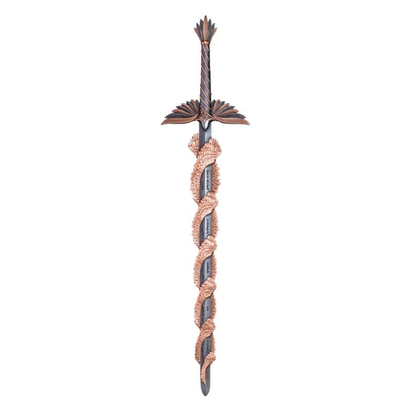 Sword of St.Michael Silver Rose Gold Gilded Shaped Bar Antiqued 2.5 Oz 2024