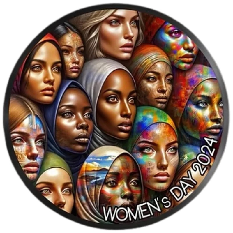Women's Day Silver Ruthenium Coin 1 Oz 2024