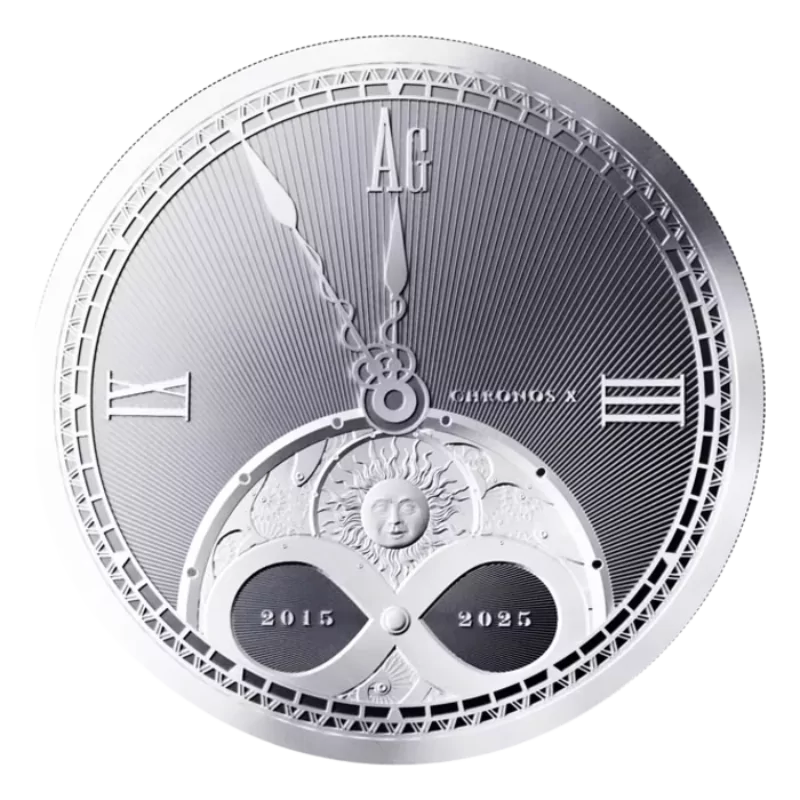 Chronos Niue 10th Anniversary Silver Coin 1 Oz 2025