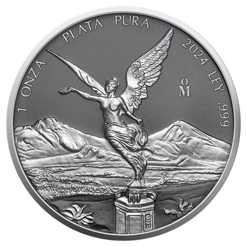 Libertad Silver Ring Silver Ruthenium Coin 1 Oz 2024