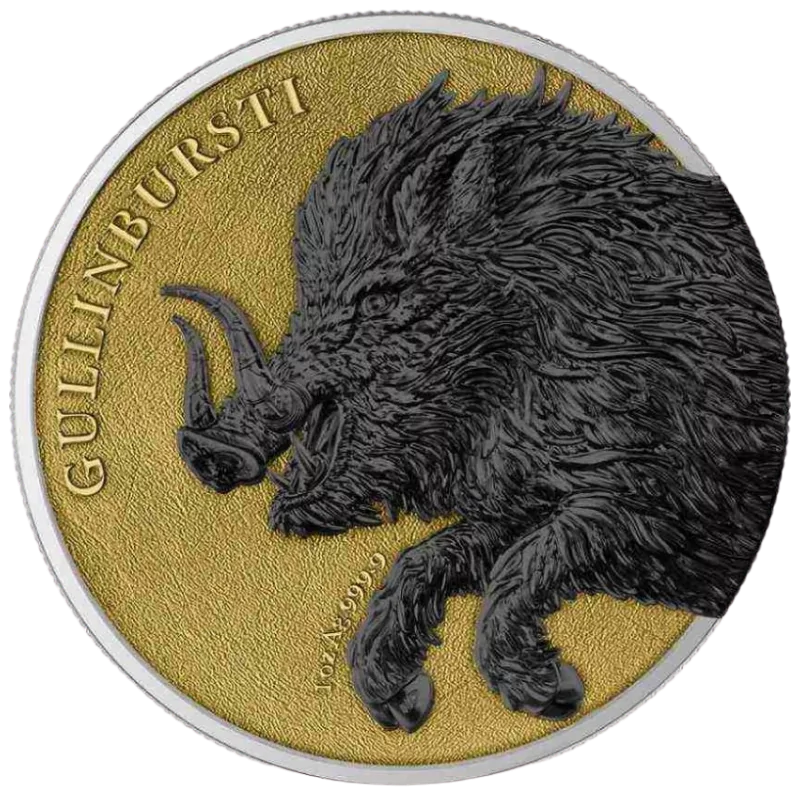 Germania Beasts - Gullinbursti Geminus Silver Gilded Ruthenium Coin Set 2 x 1 Oz 2025