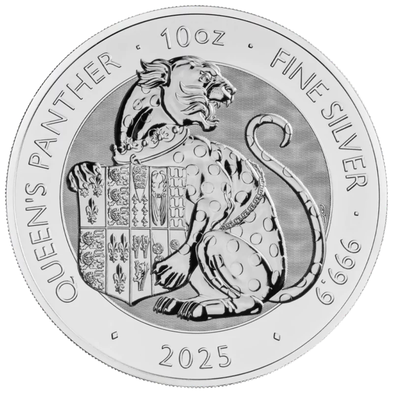 Queens Beasts – Queen's Panther Silver Coin 10 Oz 2025