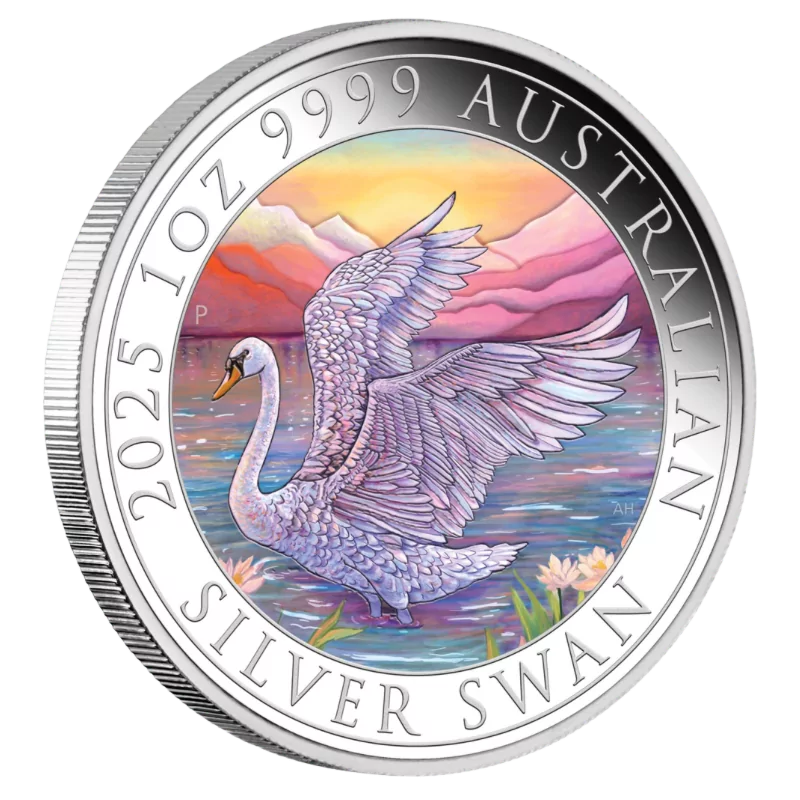 Australian Swan Silver Color Coin 1 Oz 2025