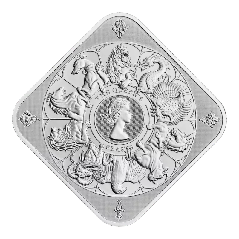 Queens Beasts - The Completer Silver Bar 10 Oz