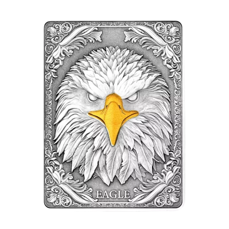Fiji Eagle Silver Bar Antiqued 1 Oz 2025