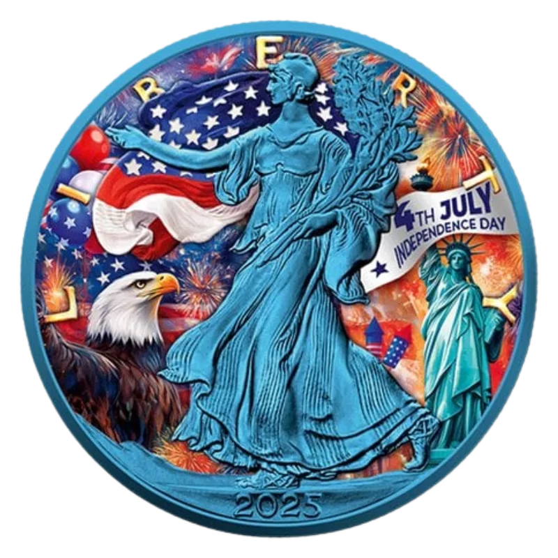 American Eagle - Independence Day Silver Color Coin 1 Oz 2025
