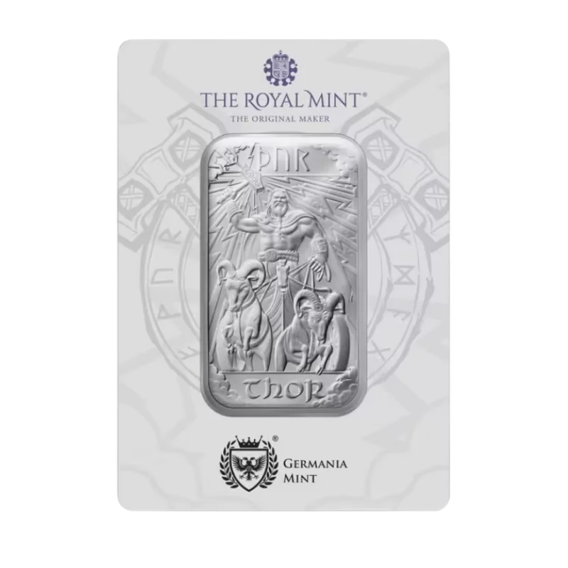 British Norse Gods Thor Silver Bar 10 Oz 2025