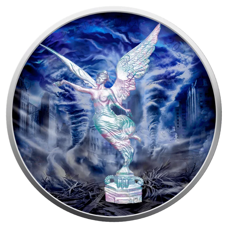 Libertad The Forces of Nature Air Silver Color Coin Hologram 1 Oz 2024