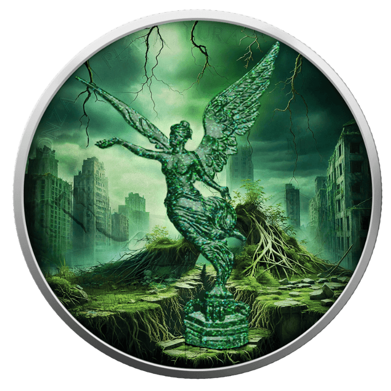Libertad The Forces of Nature Earth Silver Color Coin Hologram 1 Oz 2024