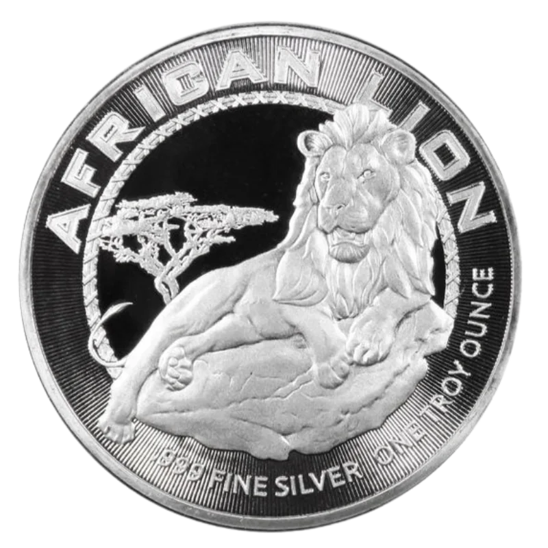African Lion Silver Coin 1 Oz 2017