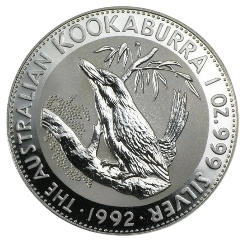 Australian Kookaburra Silver Coin 1 Oz 1992
