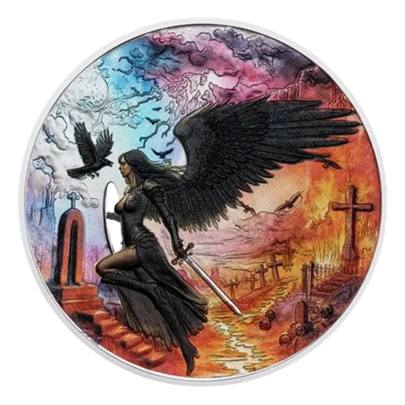 Battle Of Good And Evil - Evil Silver Color Coin Proof 42 Gram 2025