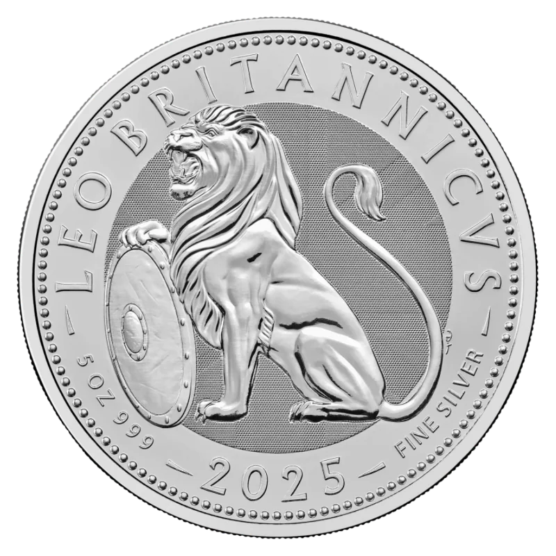 British Lion Silver Coin 5 Oz 2025