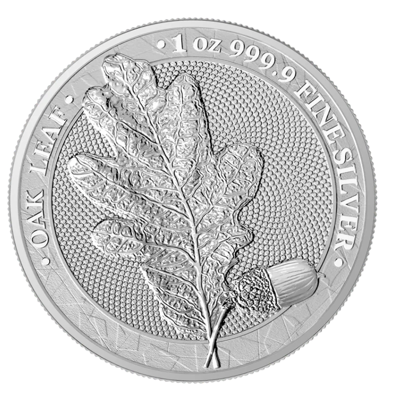 Mythical Forest - Oak leaf Silver Coin 1 Oz 2019