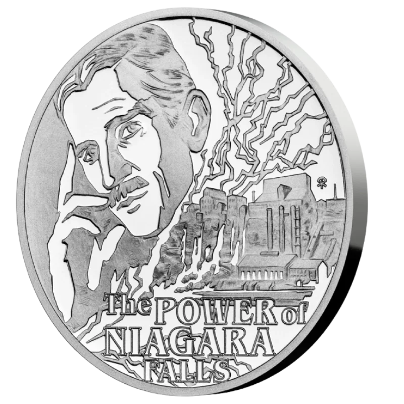 Nikola Tesla – Niagara Falls Silver Coin 1 Oz 2023