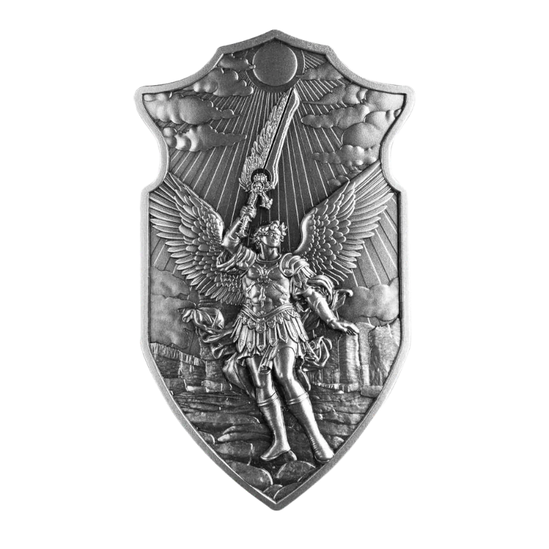 Shield Stacker – The Shield of St. Uriel Silver Stackable Bar 2 Oz