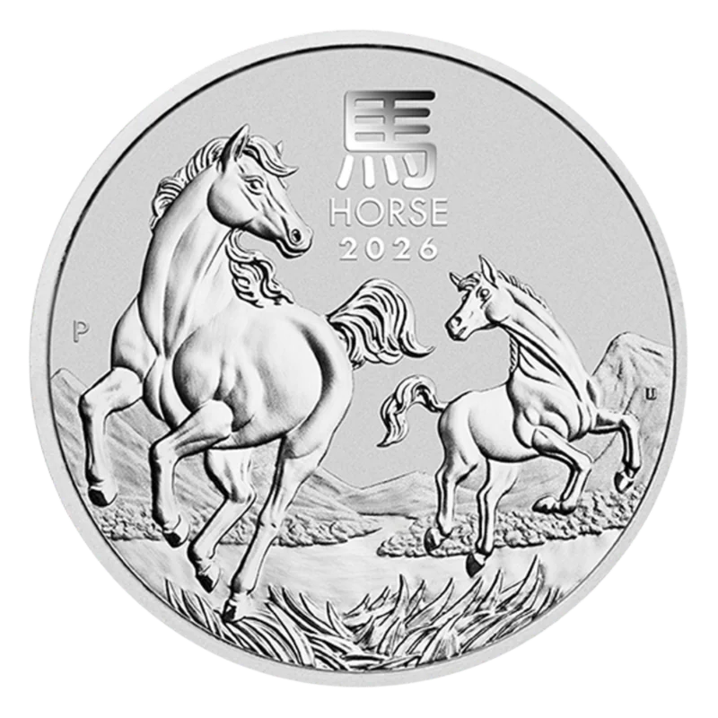 Australian Lunar lll – Year Of The Horse Silver Coin BU 1 Oz 2026
