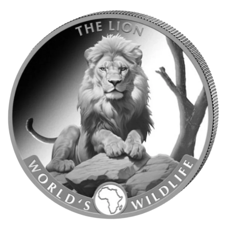 World's Wildlife - Lion Silver Coin 1 Oz 2025