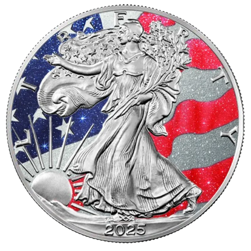 American Eagle – Walking Liberty - Three Precious Stones Silver Coin 1 Oz 2025