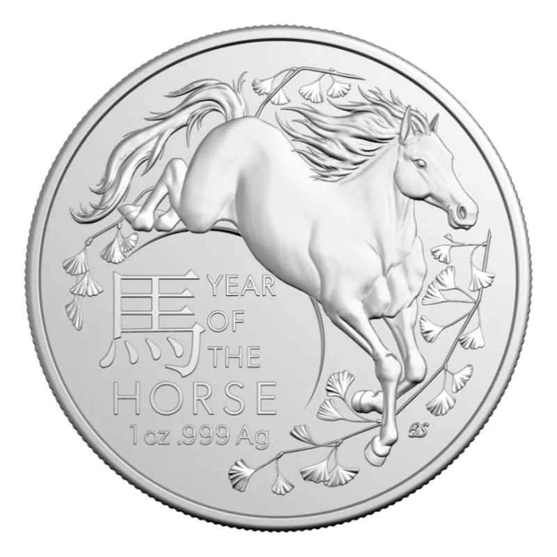 Australian Lunar lll – Year Of The Horse Silver Coin BU 1 Oz 2026