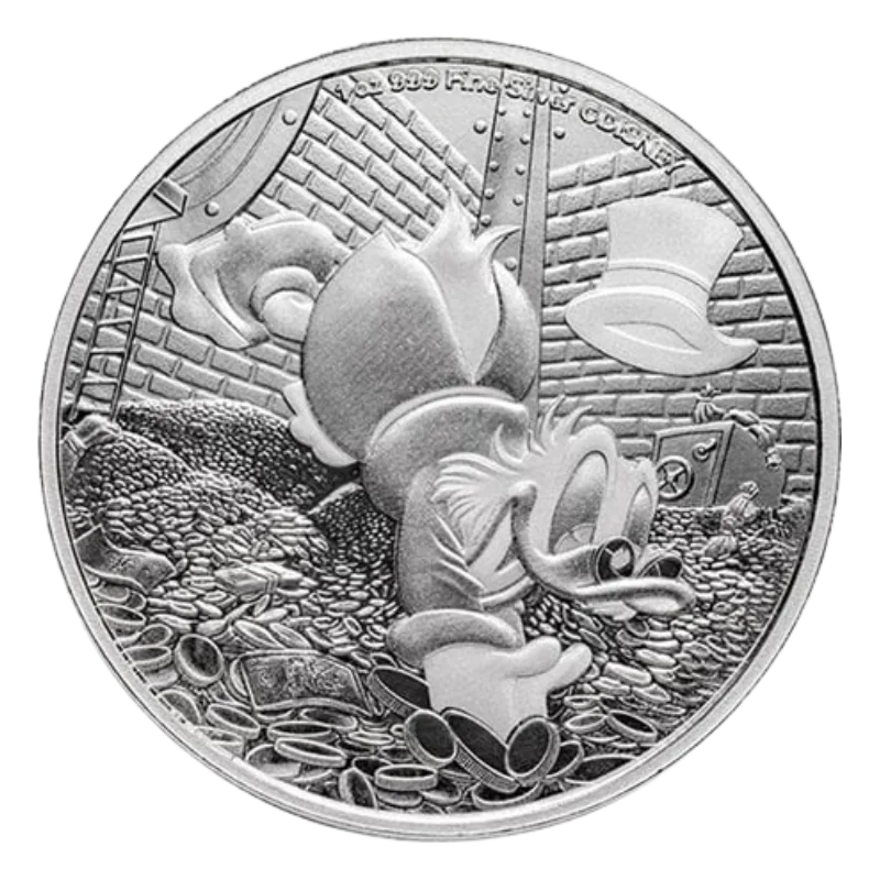 Disney – Scrooge McDuck – 75th Anniversary Silver Coin 1 Oz 2025