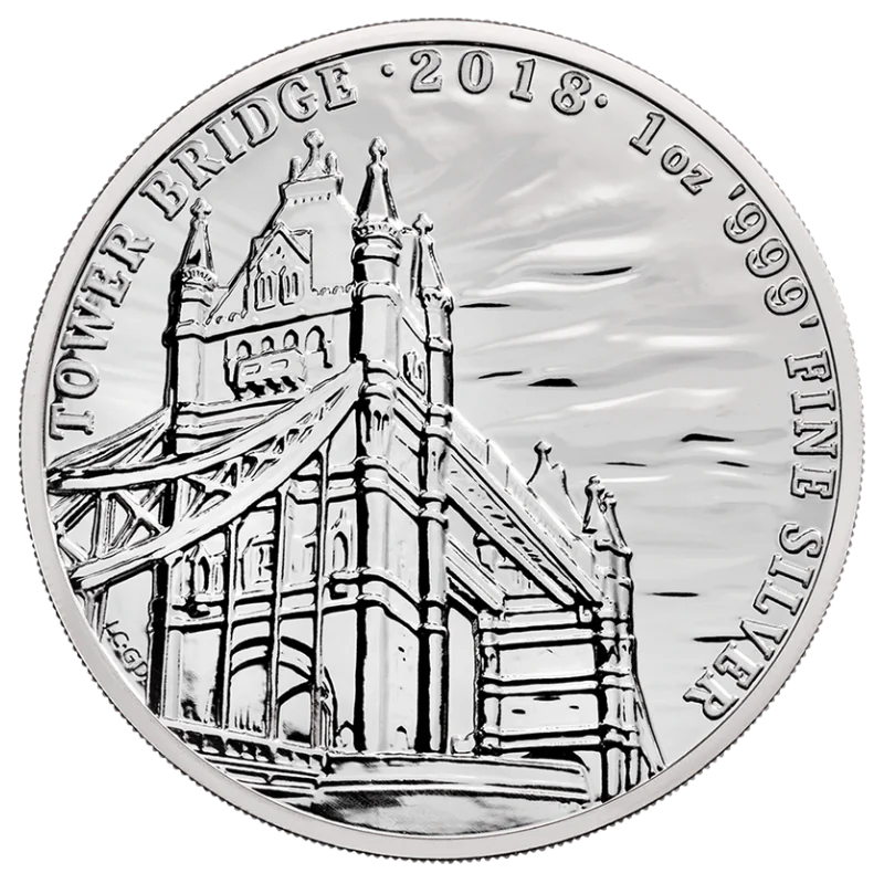 Landmarks of Britain - Tower Bridge Silver Coin 1 Oz 2018