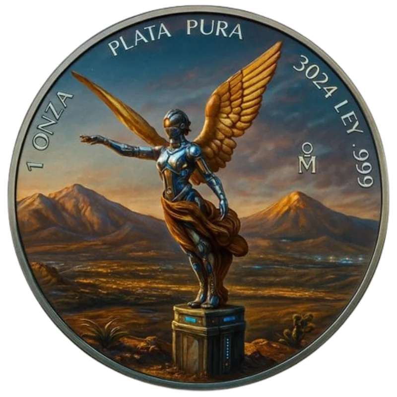 THE FUTURE COIN Libertad 3024 1 Oz Silver Color Coin 2024