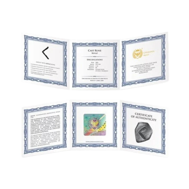 Runes – Kenaz Rune Silver Cast Bar 1 Oz 2025