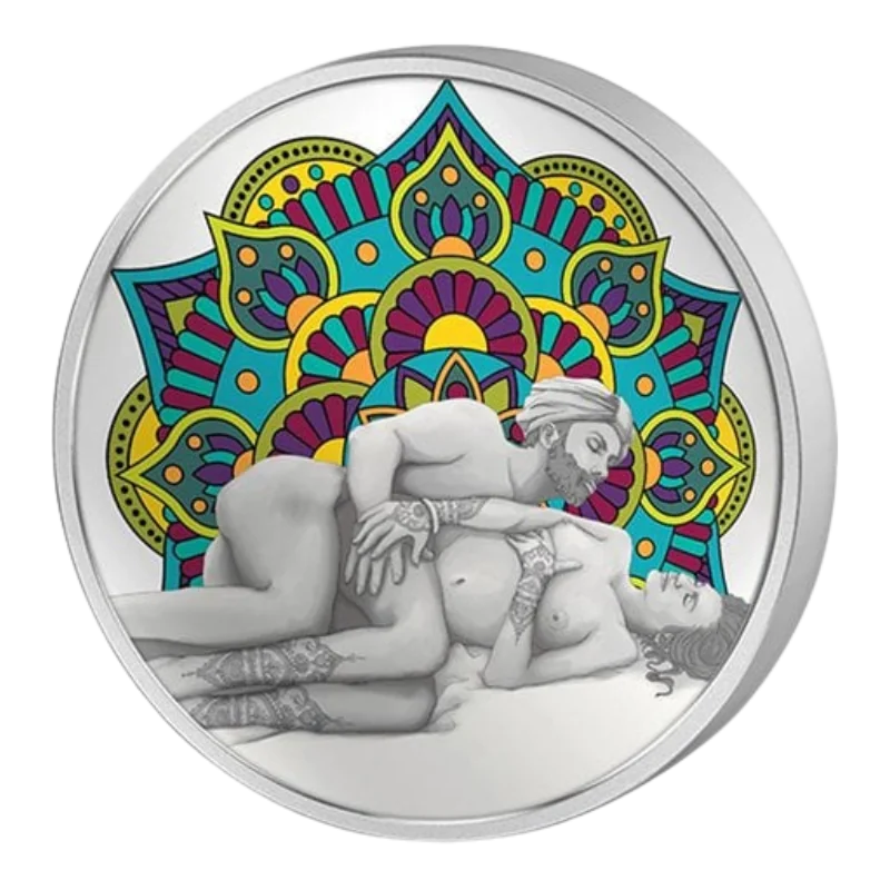 The Art of Kamasutra - SIDEWAYS DANCE Silver Coin 1/2 Oz 2025
