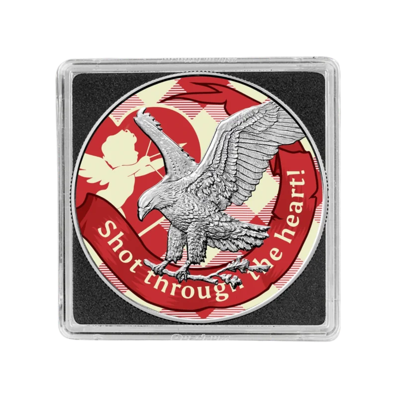 American Eagle - Valentine’s Day Silver Color Coin 1 Oz 2025