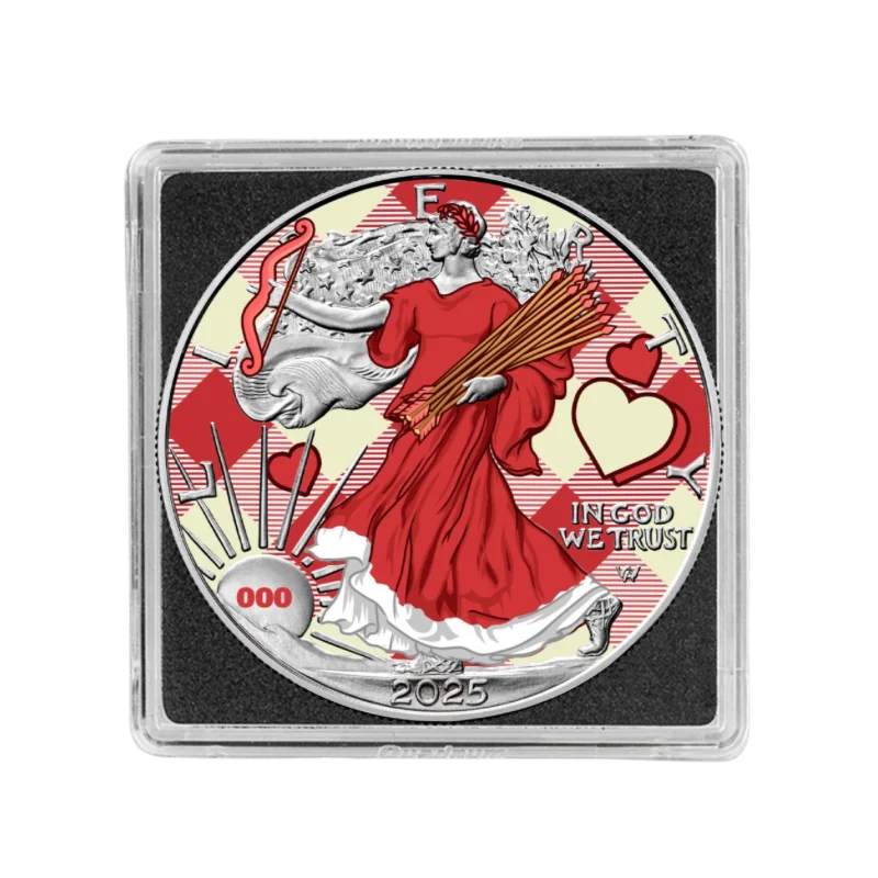 American Eagle - Valentine’s Day Silver Color Coin 1 Oz 2025